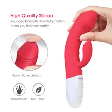 Heating Vibrator Av Wand Massager Vibrator Waterproof Soft Dildo Vibrator G Spot Clitoris Stimulator Adult Sex Toys for Woman