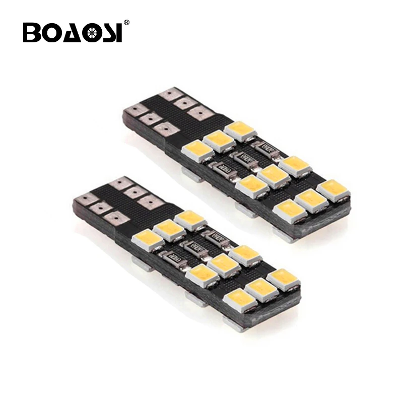 BOAOSI 10 шт. супер яркий высокой мощности 18led SMD2835 T10 W5W 168 194 Автомобильные