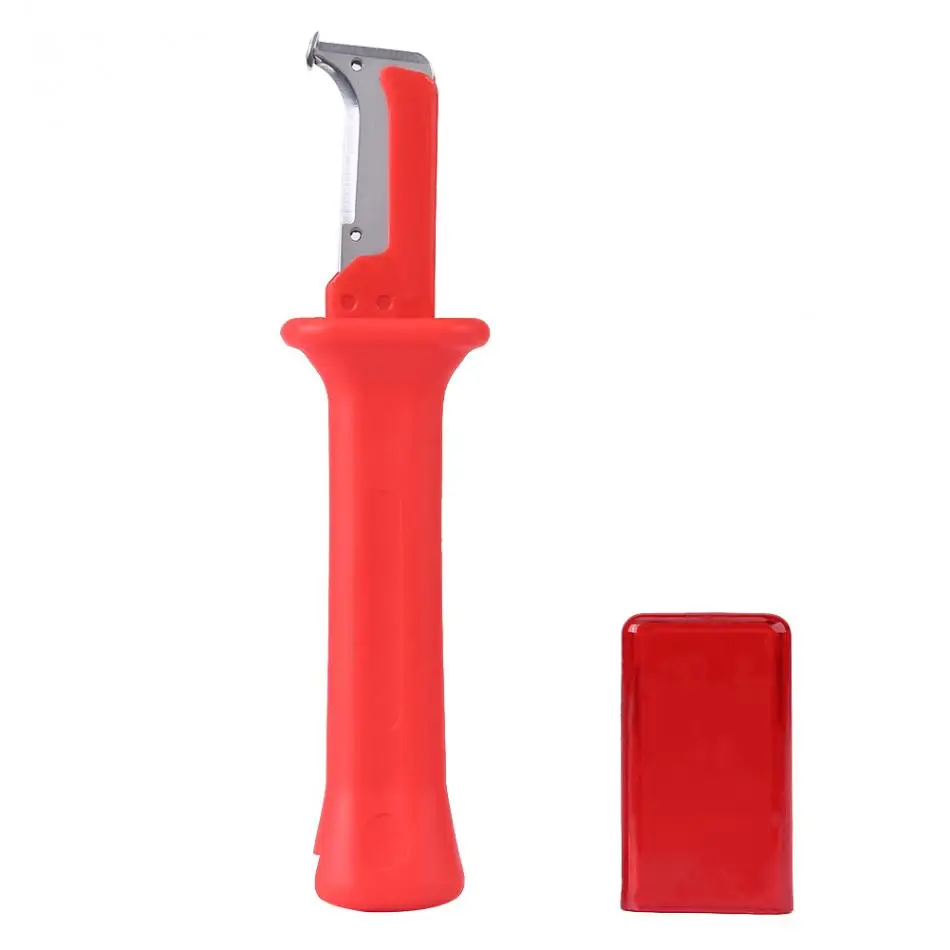 1pc red Stripping Cutter Cable Electrical Insulation Stripping Knife