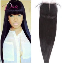 Unprocessed 7a human font b hair b font closure silk font b straight b font font