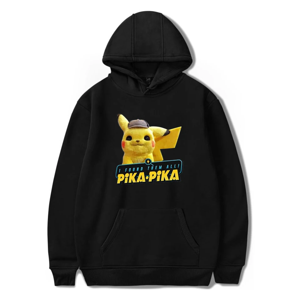 

Pokemon Hoodies Sweatshirt Men Harajuku Detective Pikachu Hoodies Ropa Al Por Mayor Japanese Streetwear Sweat A Capuche Homme