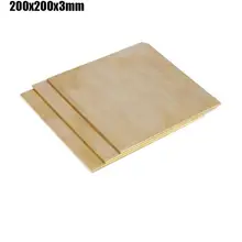 200x200x3 мм высокая прочность латунная квадратная пластина заклепки гайка тонкий кусок латунный бумажный блок лист 1 шт