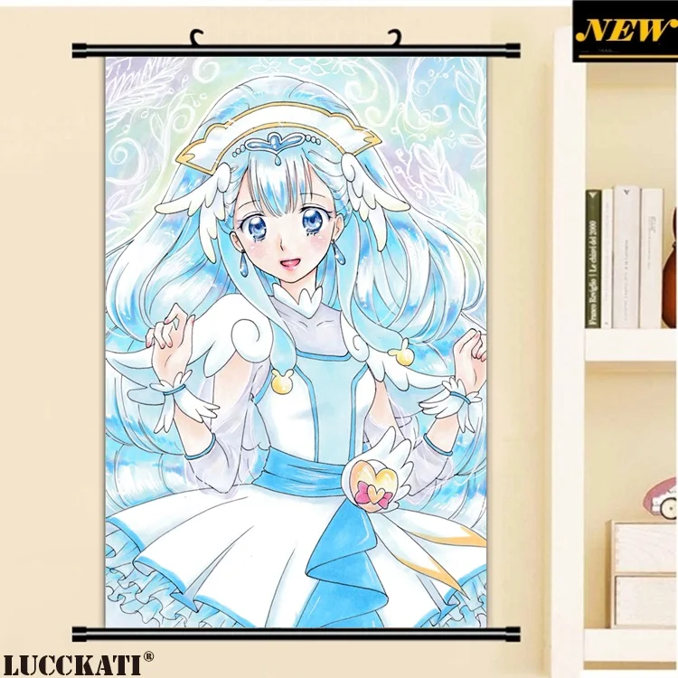 40x60cm Hugtto Precure Series Hugtto Pretty Cure Loli Lolita Cartoon Anime Wall Picture Mural Scroll Canvas Painting Poster Aliexpress Home Garden