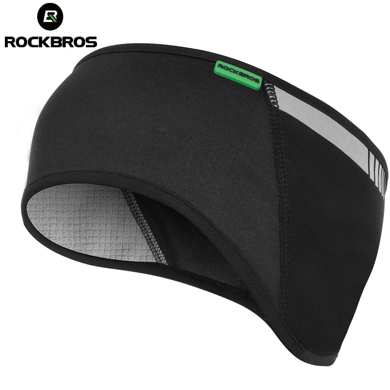 

ROCKBROS Bicycle Winter Helmet Splicing Fabric Reflective Fleece Outdoor Sport Headband mtb Bike Bicycle Elastic Cycling Helmet