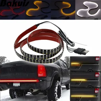 

12v 60 inch Triple Row 5-Function Truck Tailgate LED Strip Light Bar with Reverse Brake Turn Signal for Jeep SUV Pickup Dodge