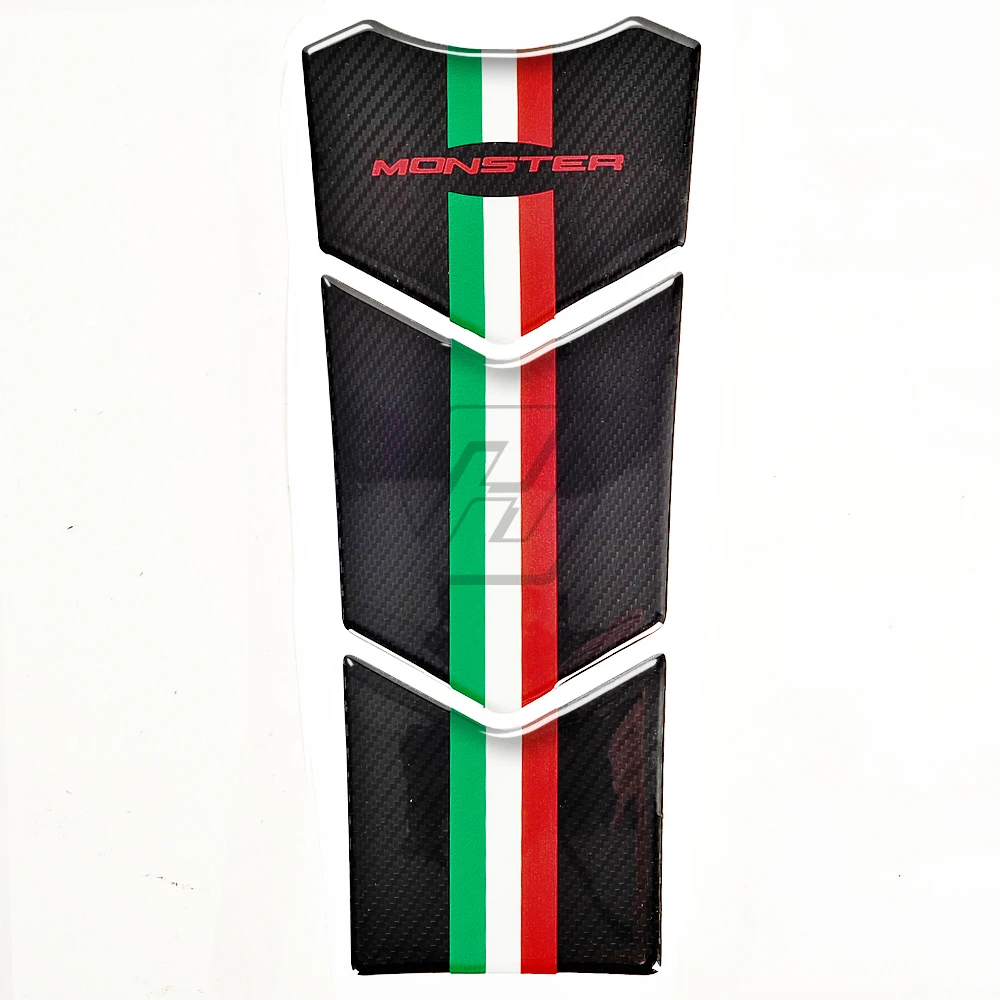 Olhar de Carbono da Motocicleta Case para Ducati Todo o Ano Resina Tanque Almofada Protetor Óleo Adesivo Monster 600 620 695 750 800 900 1000 3d 3 tanque almofada protetor óleo adesivo caso para