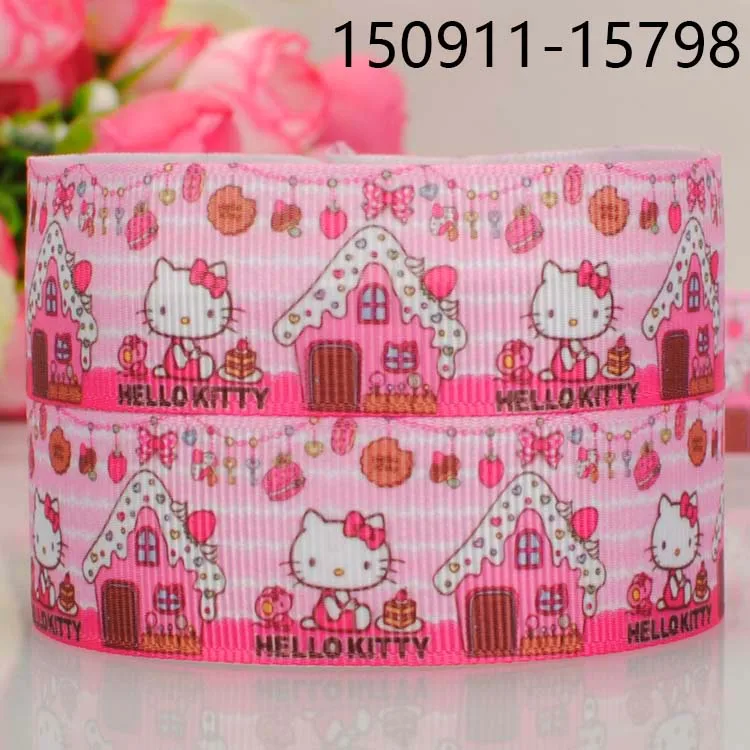 10 ярдов разные размеры живой японский мультфильм лента напечатанная Grosgrain