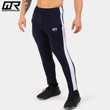 

2020 New Autumn Jogger Pants Men Cotton Patchwork Sweatpants Fitted Sweat Pants Active Casual Trousers Track Pant M-3XL DRCK01