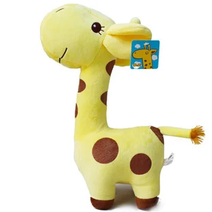 

Мягкое плюшевое животное, 25 см, милый желтый жираф, игрушечная кукла, высококачественный подарок, w1059
