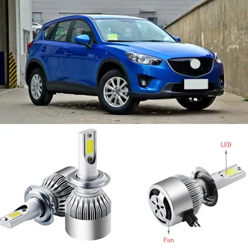 

2pcs 9005/HB3 6500K Single Beam LED Headlights Fog Lamp Bulbs For Mazda CX-5 2013