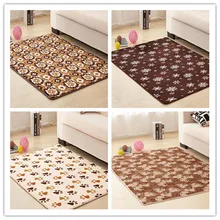 Коврик для спальни Tapete De Chao Tuinkleed печать пушистый коврик милые отпечатки собачьих лап ковер килим Dywan Serce