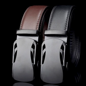 

Men's Belt Cow Genuine Leather Belts Fashion For Men Male High Quality Business Automatic Buckle Belt Cinturones Para Hombre
