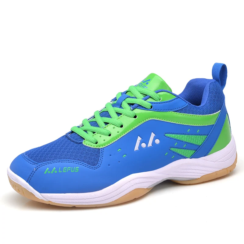

Badminton Shoes For Men Women Blue Yellow Couples Shoes For Tennis Training Anti-Slip Men Shoes For Badminton Sport Sneakers