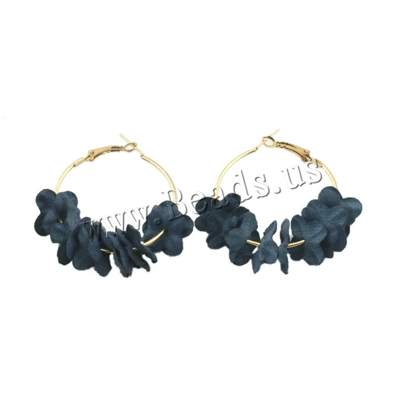 New Fashion Fabric Flower Drop Earrings For Women Girls 2018 Statement Earring Jewelry Oorbellen Colorful Petal Circle Big Fancy | Украшения