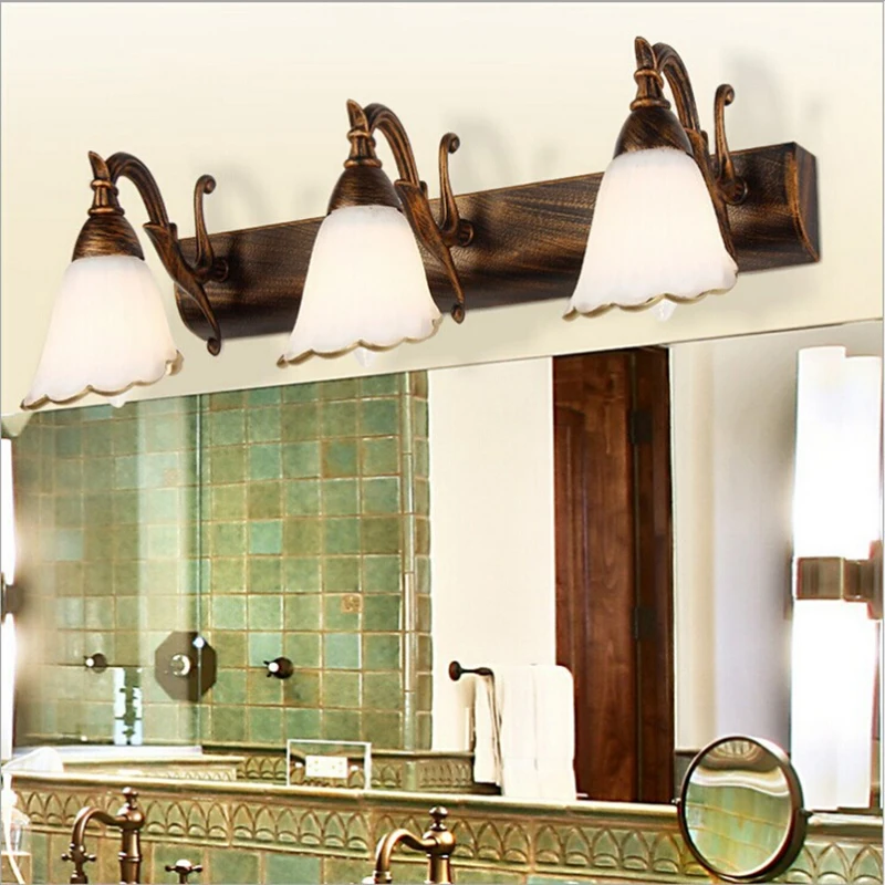 

2-Light 46CM Mirror Wall Lamp Ballerina Vanity Light Retro Vintage Bath Wall Sconces Light