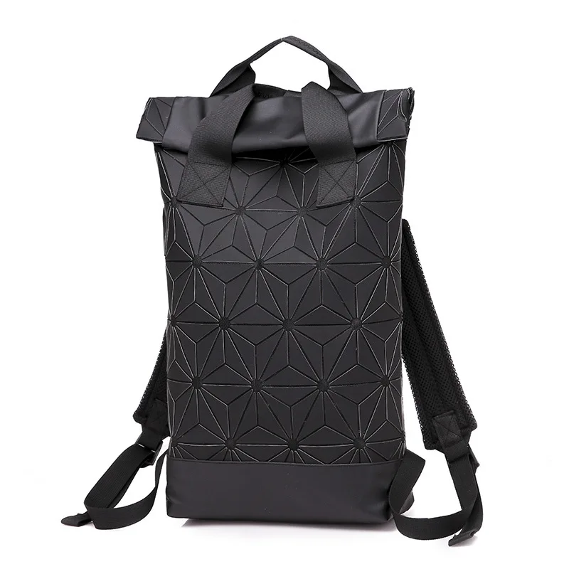 

New Men Laptop Backpacks Women Luminous Geometric Backpack For Teenage Travel School Holographic Outdoor Sports Backpack Mochila