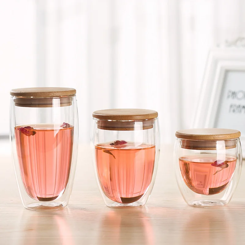 Теплоизоляция Bodum дизайн вина кафе сок чашка бесплатно BPA двойной стенки Стекло для бара запечатывания путешествия кофе кружка с бамбуковой... Теплоизоляция Bodum дизайн вина кафе сок чашка бесплатно BPA двойной стенки Стекло для бара запечатывания путешествия кофе кружка с бамбуковой...
