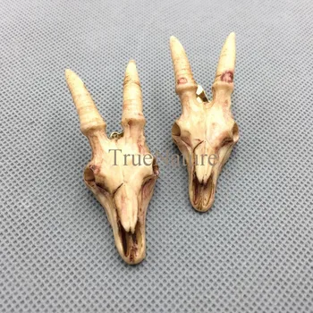 

Resin Pendant Charms Sheep Goat Head Pendant Double Horn Goat Resin Pendants, For Necklace Making In 60*22 mm PM4654