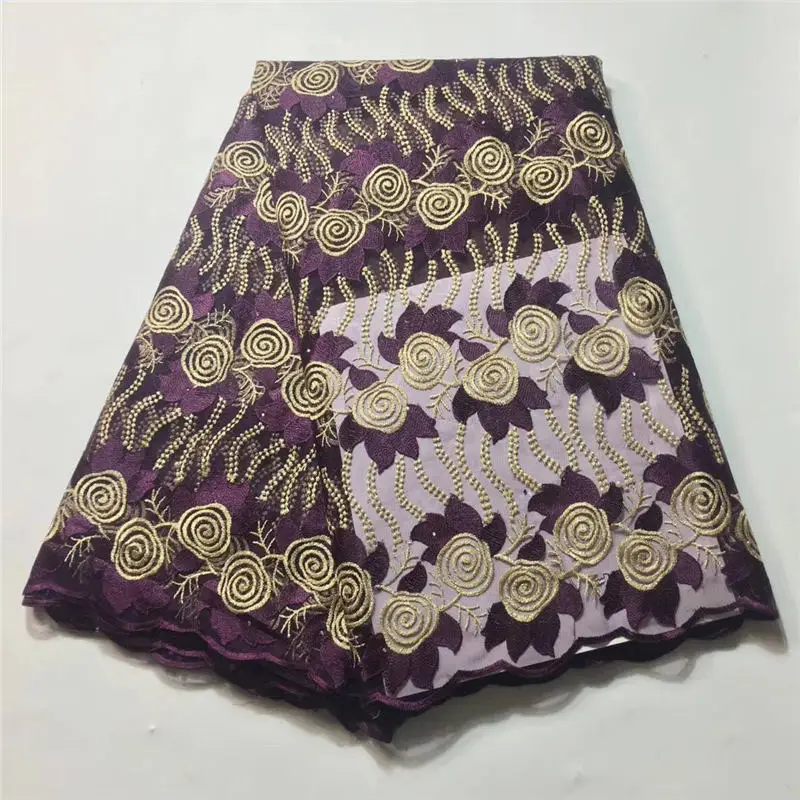 

2018 Latest African Lace Fabrics with Embroidered African French Lace Fabric 2018 African French Net Lace for women or man -30