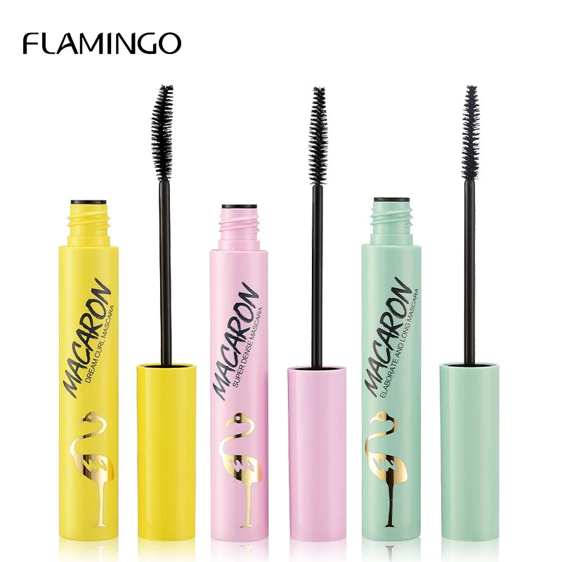 

Flamingo Mascara Waterproof Luxury Brand Cosmetics Profession Makeup Black Color Thick Lengthening Eye Lashes Cosmetics 61212