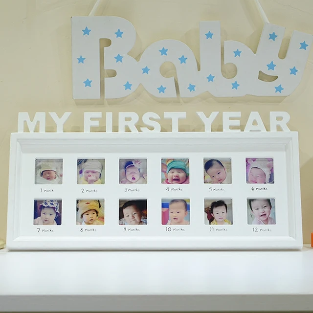 free shipping modern babys monthly photo frame babys first year baby first year photo