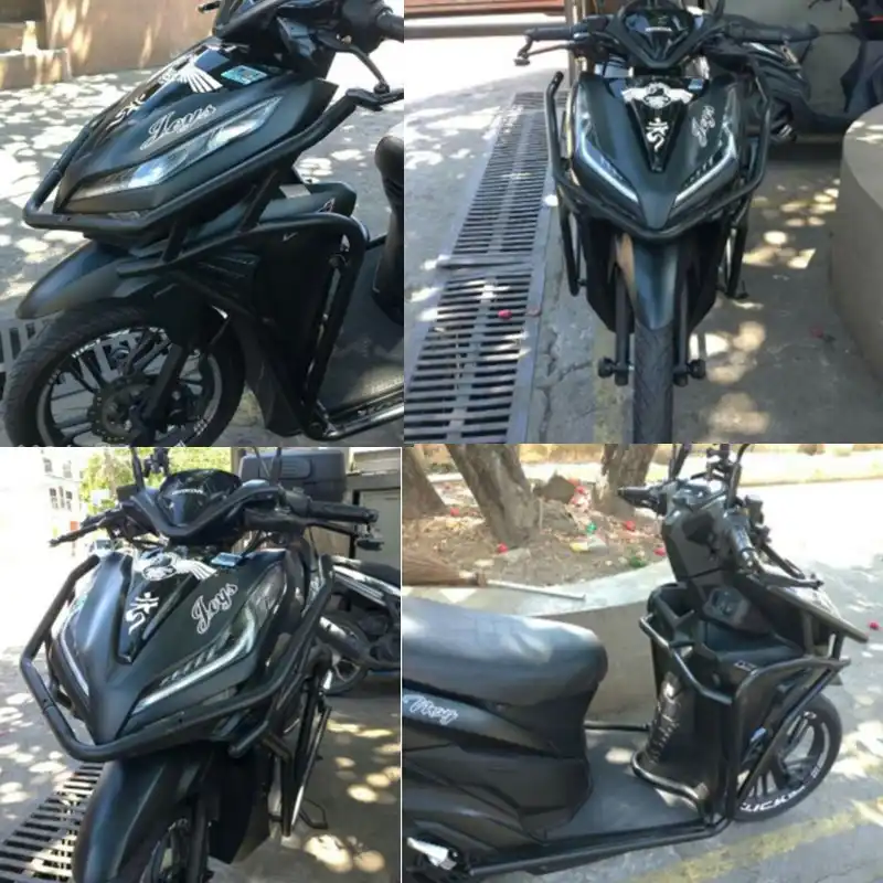Modified Motorcycle click full armor crash guard Bumper side guard