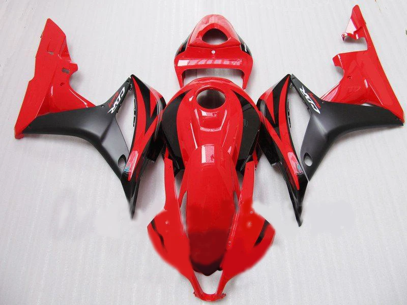 

Custom Motorcycle Fairing kit for HONDA CBR600RR F5 07 08 CBR 600RR CBR 600 RR 2007 2008 ABS Hot red blackFairings set HC47