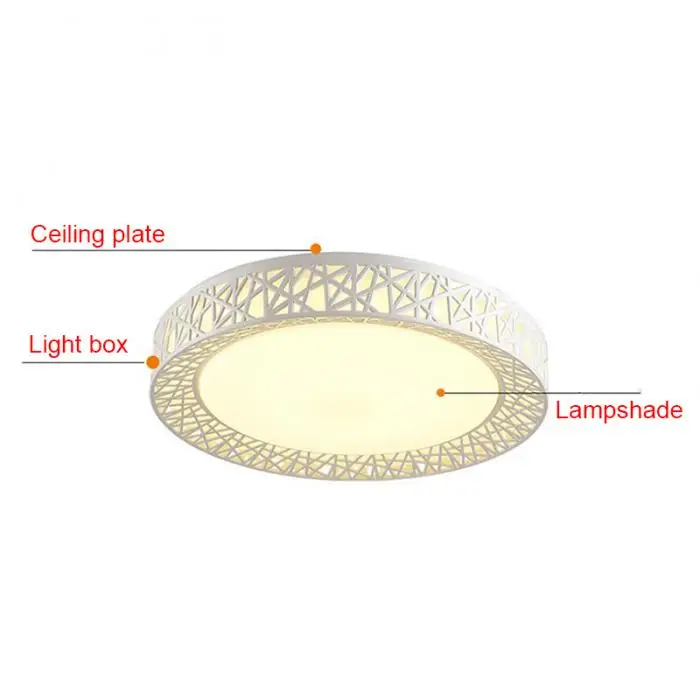 Ninho de Pássaro Redonda de Baixa Transmissão de Luz de Teto para Sala de Estar Mais Novo Lâmpada Potência Alta Quarto Cozinha Moderna Luz Led 19 Cheap Luzes de teto