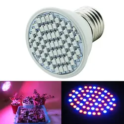 Новые E27 60LED расти свет лампы красные, синие лампы для гидропоники цветы завод сад-