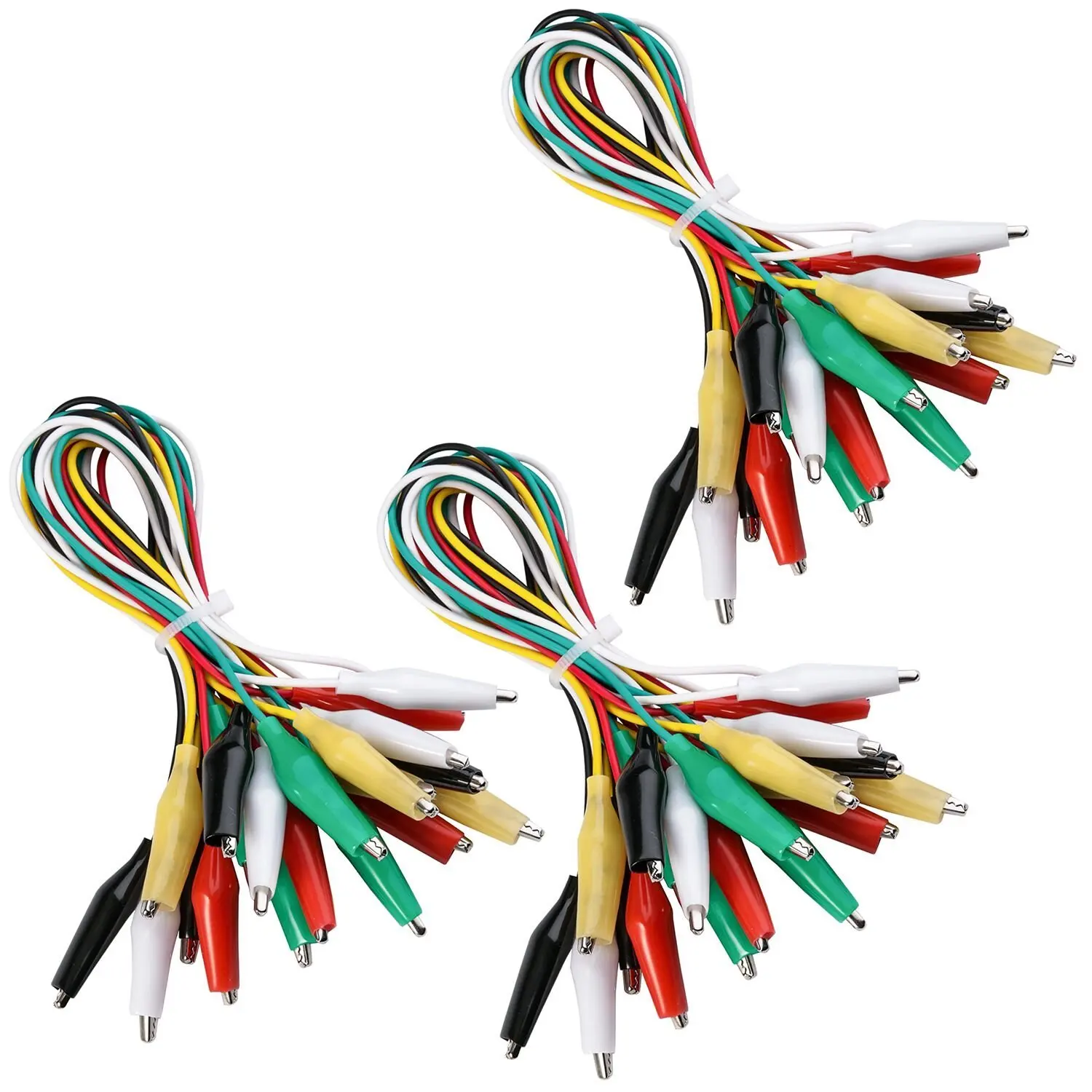 

30 PCS Test Leads Set with Alligator Clips Double-end 50cm Jumper Wire