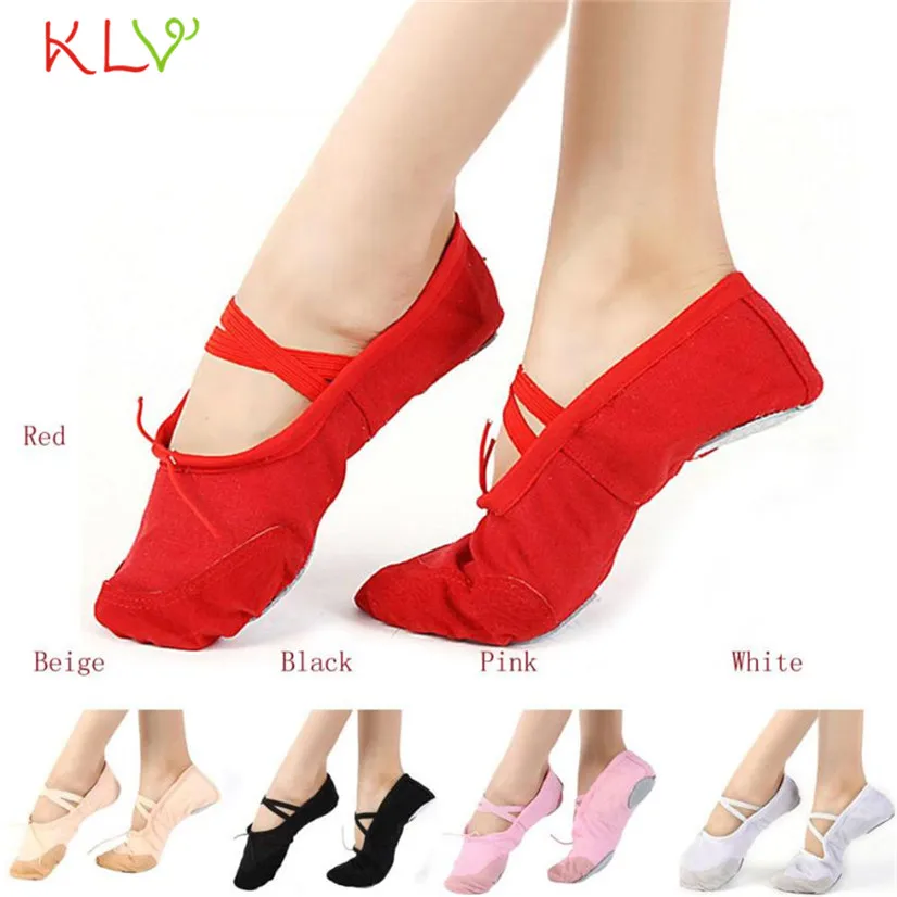 FishSunDay Adult girls Canvas Ballet Dance Shoes multicolor Comfortable