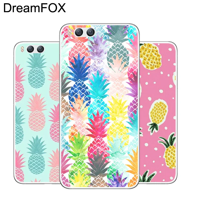 DREAMFOX L346 розовый ананас силиконовый чехол-накладка из мягкого ТПУ чехол крышка