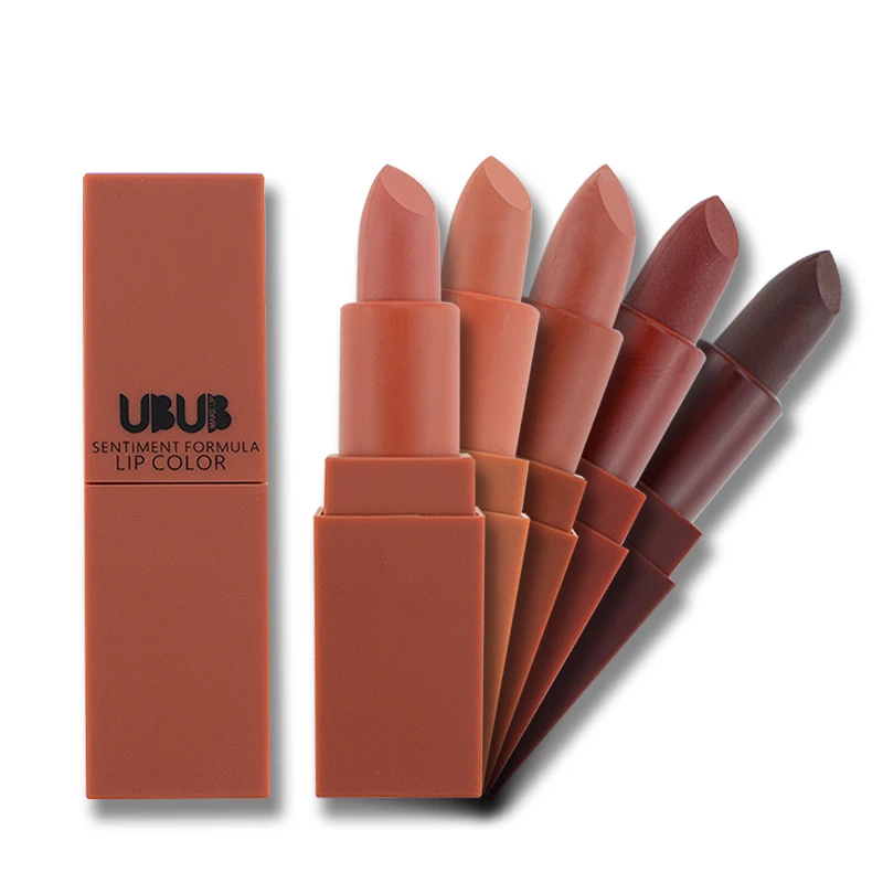 UBUB Matte Lipstick Moisturizer Smooth Long Lasting Charming Lips Makeup Pumpkin Color Lip Stick Cosmetic Beauty Makeup (2)