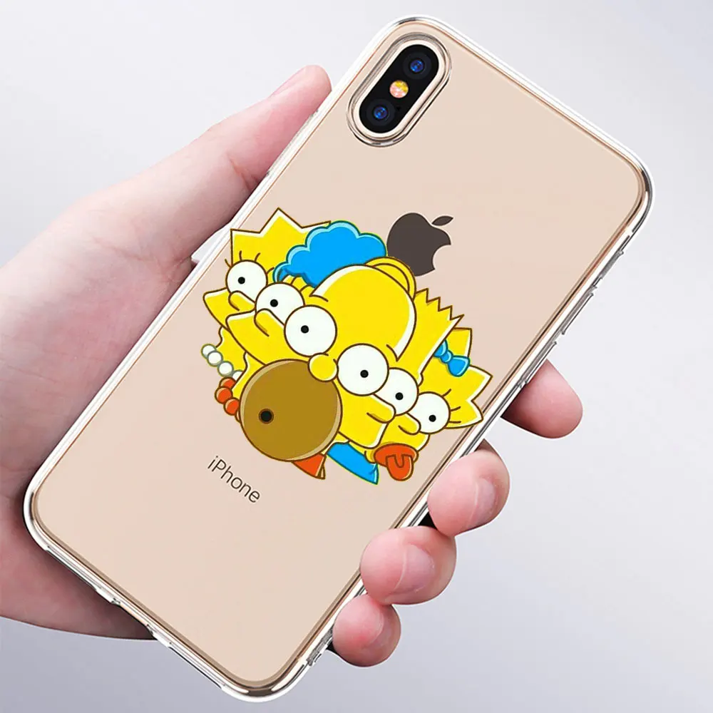 Мягкий силиконовый модный прозрачный чехол Los Simpsons для Apple iPhone 11 Pro XS MAX XR X 7 8 Plus 6 6s Plus 5 5C 5S SE - Цвет: 007