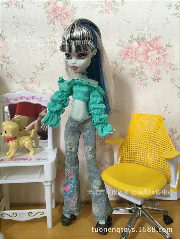 Модная детская кукла bjd, аксессуары, игрушки, подарок для девочек, Одежда для куклы, праздничное платье, повседневный костюм, для кукол Monster High, 1/6 113