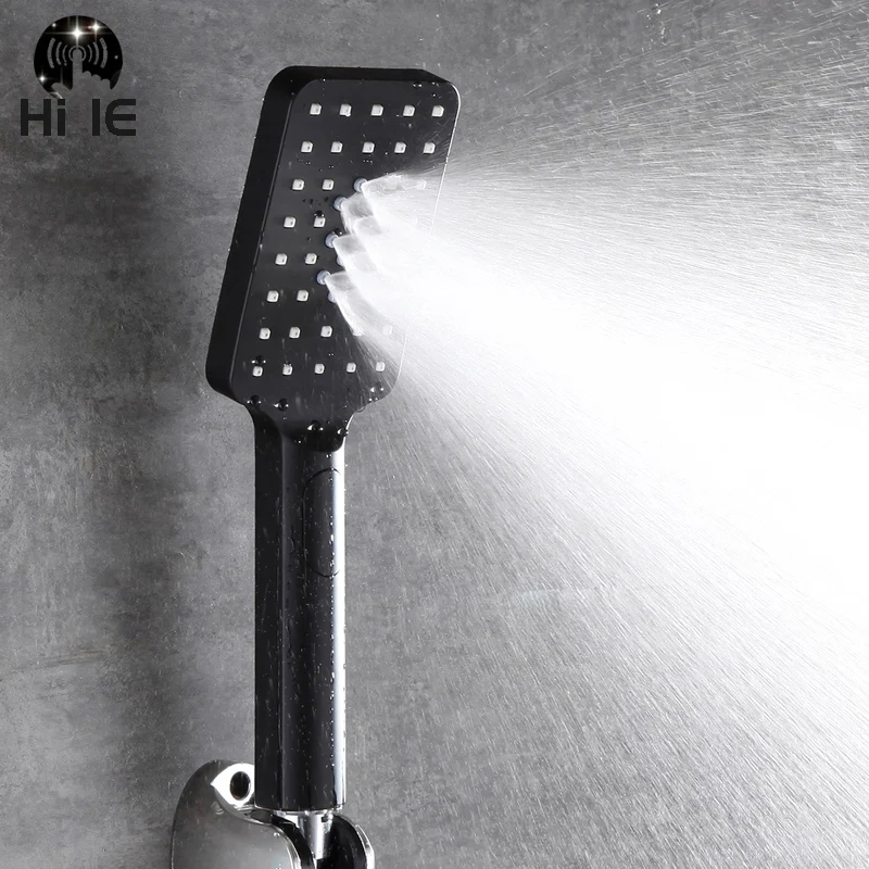 

High Quality Shower Bath Head Adjustable 3 Mode High Pressure Stone Stream Handheld Shower Head High Pressure Water Saving