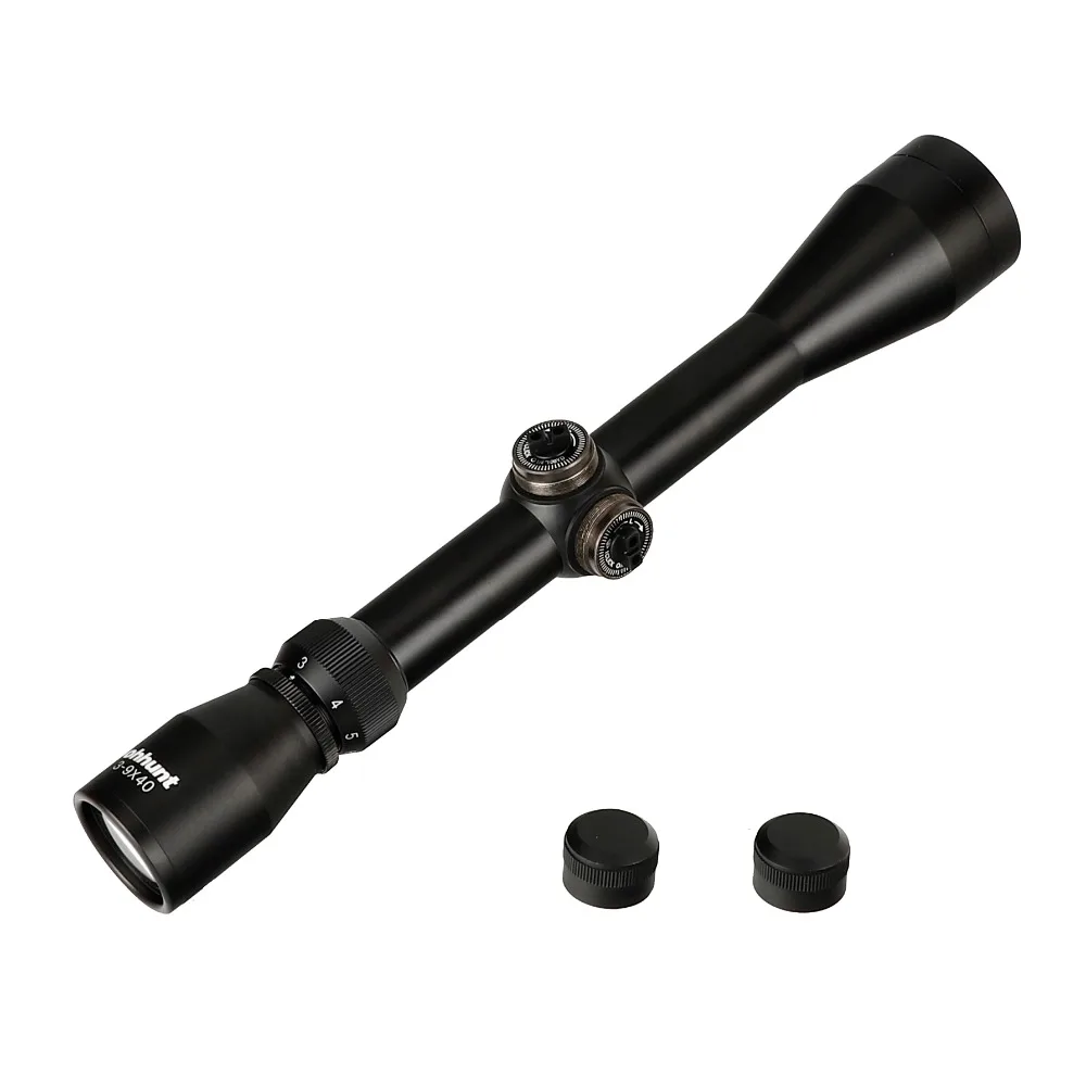 3-9X40 Hunting Optics Riflescopes Rangefinder or Mil Dot Reticle Crossbow Shooting Tactical Rifle Scope with Mount Rings