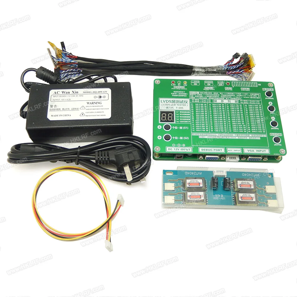 

T-60S 6TH Generation Monitor Laptop LED/LCD/TV Tester/Support 7-55 INCHES W/LVDS Cable Inverter wtih Free shipping