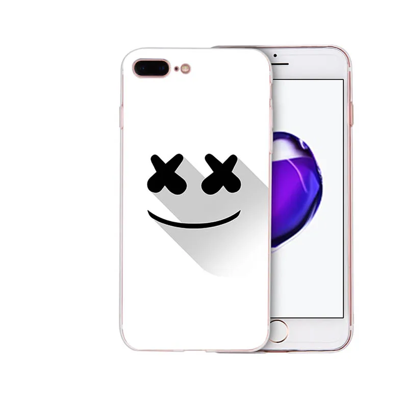 Мягкий силиконовый DJ Marshmello чехол для телефона marshmallow для iPhone 6 7 8 6s plus shell X XR XS MAX cover 5 5S se для TPU Apple Coque - Цвет: case 8