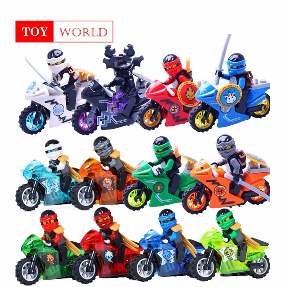 

Hot Ninja Motorcycle Building Blocks Bricks toys Compatible legoINGly Ninjagoed Ninja for kids gifts GH22