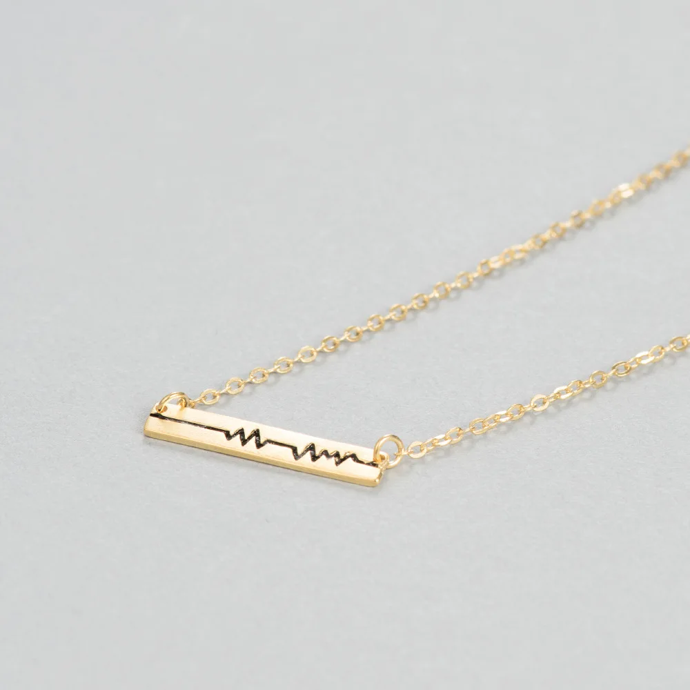 Женская цепочка с подвеской в виде сердца серебро 100% пробы|heart beat|chain pendant925 sterling