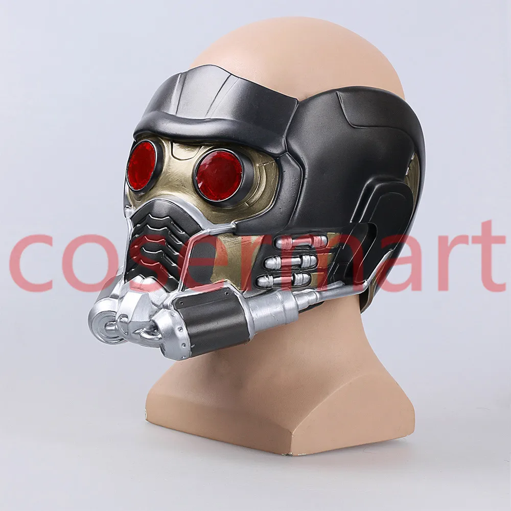 Cos Guardians of the Galaxy Helmet Cosplay Peter Quill Helmet PVC with Led Light Star Lord Helmet Halloween Party Mask Adults (4)