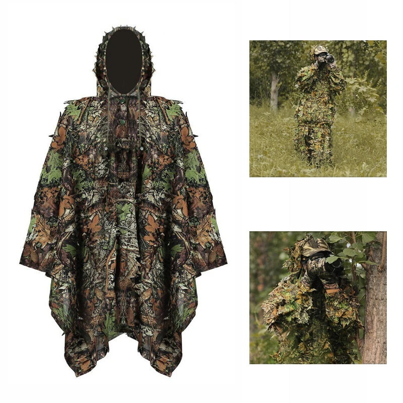 Тактическая камуфляжная одежда, охотничьи костюмы, костюм Ghillie, армейская Военная боевая униформа для страйкбола, снайперская одежда для охоты, страйкбола