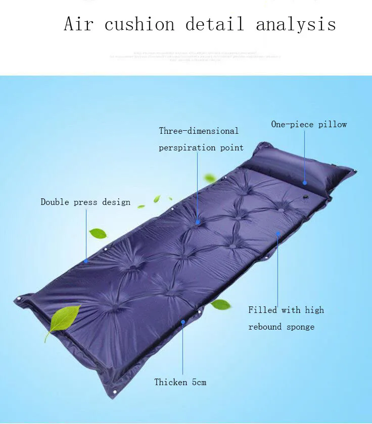 ao ar Livre de Acampamento Inflável Automático Portátil Colchão Moisture-proof 13 Esporte e Lazer