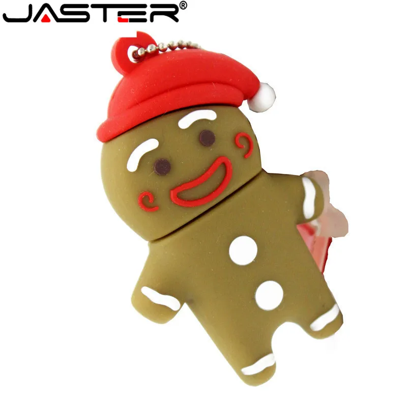 JASTER Gingerbread Man USB флеш-накопитель, игрушечный мальчик, ручка-накопитель, мультяшная флешка, 4 ГБ, 8 ГБ, 16 ГБ, 32 ГБ, карта памяти, U диск, USB 2,0