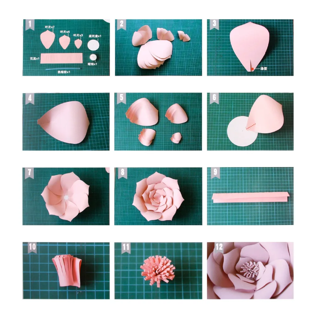 us 1 93 12 off fengrise 2pcs 20cm diy paper flowers backdrop blue artificial flower backdrop wedding decoration birthday event party supplies in diy paper flower backdrop