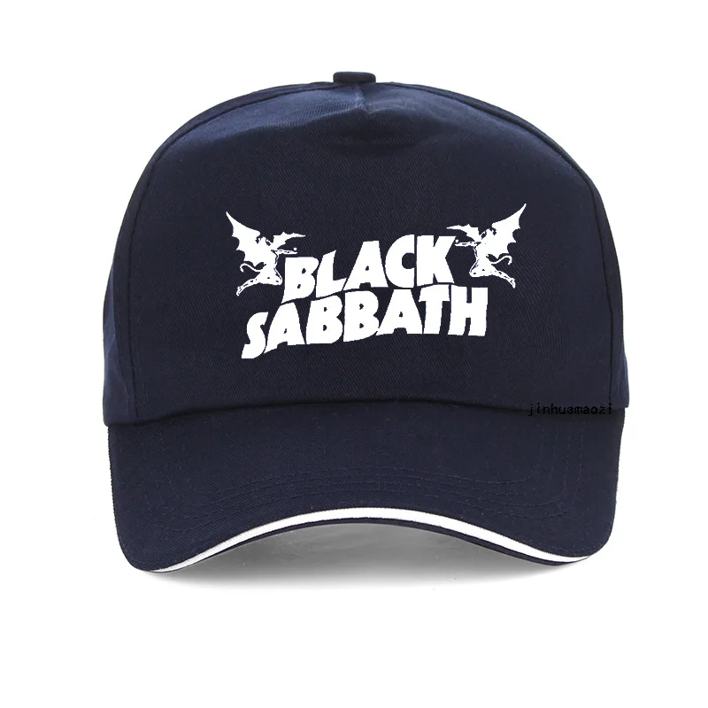 Black Sabbath Rock Band cap США Тур хэви-метал, Рок Бейсболка s хлопчатобумажная Бейсболка унисекс регулируемая бейсболка bone - Цвет: Тёмно-синий