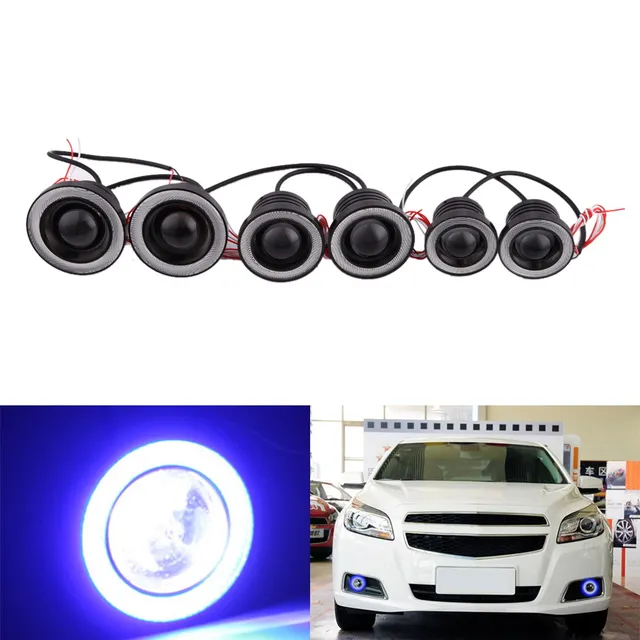 Image result for New 2PCS 30W 12V COB LED Car Fog Light Lamp 2.5/3/3.5 Inch 1200LM Auto Car Angel Eyes Light