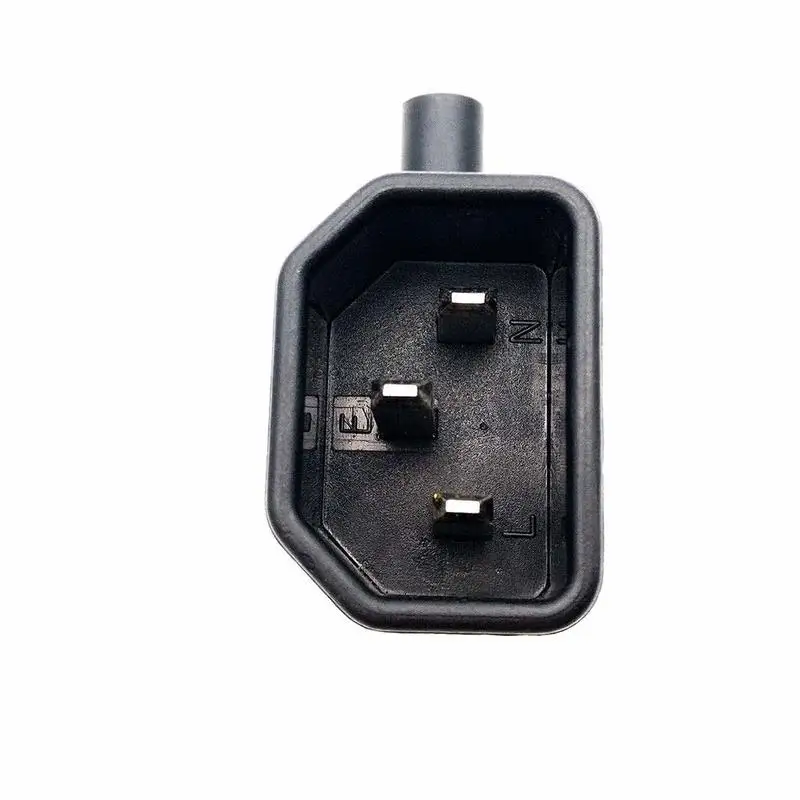 IEC320 C14 прямой вертикальный угол прямоугольный 3 зубчатый штекер переменного тока