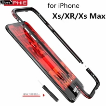Для iPhone XR чехол роскошный Ультратонкий алюминиевый бампер для iPhone XS Max защитный алюминиевый чехол для телефона